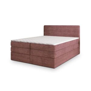 MASSENO POSTEL BOXSPRING LUNERA 180x200 cm, s matrací a úložným prostorem, starorůžová obraz