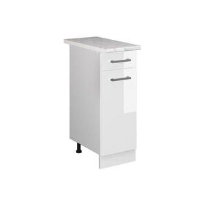 Vicco SPODNÍ SKŘÍŇKA KUCHYŇSKÉ LINKY R-Line Bílá vysoký lesk 30 cm s pracovní deskou obraz