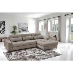 MID.YOU ROHOVÁ SEDAČKA, textil, světle hnědá obraz