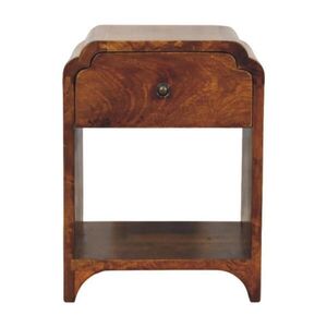 Artisan Furniture NOČNÍ STOLEK z masivního dřeva se 2 zásuvkami obraz
