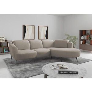 Sit & More ROHOVÁ SEDAČKA, textil, šedohnědá obraz