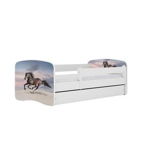 RAUMHIRSCH FURNITURE DĚTSKÁ POSTEL Kůň v cvalu se zásuvkou 180/80 90/61/184 obraz