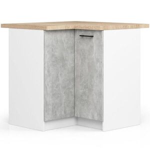 RAUMHIRSCH FURNITURE SPODNÍ SKŘÍŇ Bílá, betonová 85/90/46 obraz
