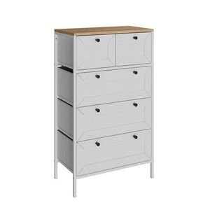 Vicco KOMODA Belaro Bílá 56 x 95 cm s 5 zásuvkami obraz