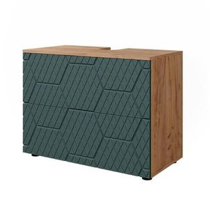 Vicco TOALETNÍ STOLEK Irma Zelená 80 x 58.6 cm se 2 zásuvkami obraz