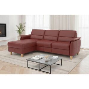 Sit & More ROHOVÁ SEDAČKA, kůže, textil, červenohnědá obraz