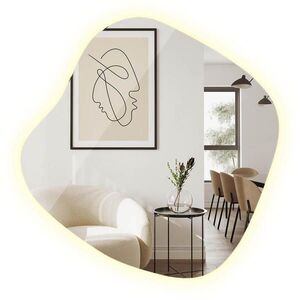 TULUP ZRCADLO Designové 47, 9x48, 3 cm LED 4000K neutrální světlo obraz