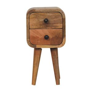 Artisan Furniture KONSOLOVÝ STŮL Zaoblený pro montáž na zeď se 2 zásuvkami obraz
