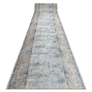 rugsX POGUMOVANÝ běhoun LOTUS BORDERO 95111 šedý / béžový NA MYTÍ 80cm 80/390 cm obraz