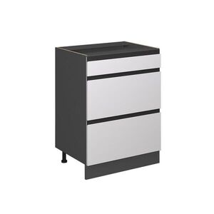 Vicco SPODNÍ SKŘÍŇKA KUCHYŇSKÉ LINKY R-Line Bílá 60 cm Tvar J, se zásuvkami, bez pracovní desky obraz