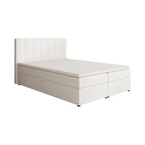 Beautysofa ČALOUNĚNÁ postel Topiq 144/203/103, bílá obraz