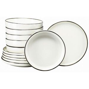 Creatable JÍDELNÍ SOUPRAVA Nordic Festive Creme 12dílné obraz