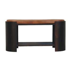 Artisan Furniture NOČNÍ STOLEK s povrchovou úpravou Wine Wood Oak, 1 zásuvka, 1 otevřená police, tmavě hnědý. obraz