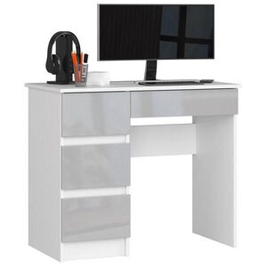 RAUMHIRSCH FURNITURE PSACÍ STŮL Bílý, lesklý kovový 77/90/50 obraz