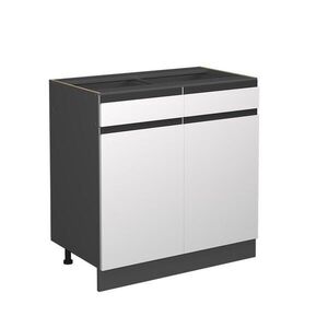 Vicco SPODNÍ SKŘÍŇKA KUCHYŇSKÉ LINKY R-Line Bílá 80 cm Tvar J, bez pracovní desky obraz