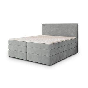 MASSENO POSTEL BOXSPRING MATERN 160x200 cm, s matrací a úložným prostorem, světle šedá obraz