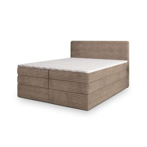 MASSENO POSTEL BOXSPRING LUNERA 160x200 cm, s matrací a úložným prostorem, béžová obraz