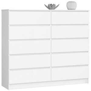 RAUMHIRSCH FURNITURE KOMODA bílá 121/138/40 obraz