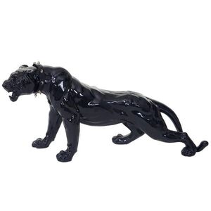 MCW DEKO FIGURKA PANTHER S OBOJKEM Lesklá černá obraz