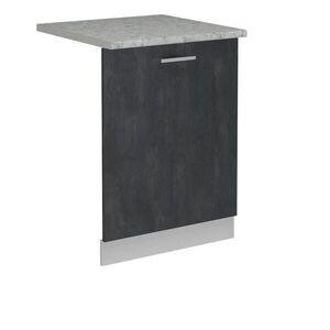 Vicco ČELNÍ PANEL MYČKY R-Line Černý beton 60 cm s pracovní deskou obraz