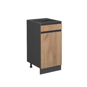 Vicco SPODNÍ SKŘÍŇKA KUCHYŇSKÉ LINKY R-Line Zlatý mocný dub 40 cm Tvar J, bez pracovní desky obraz