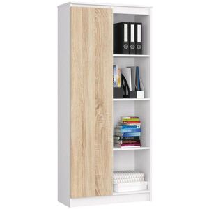 RAUMHIRSCH FURNITURE STOJANOVÁ POLIČKA Bílá, dub Sonoma 180/80/35 obraz