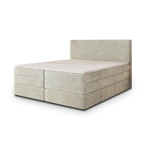 MASSENO POSTEL BOXSPRING MATERN 140x200 cm, s matrací a úložným prostorem, krémová obraz