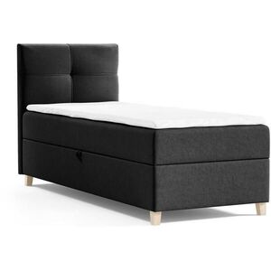 Beautysofa ČALOUNĚNÁ postel Helen Mini 93/206/106, černá obraz