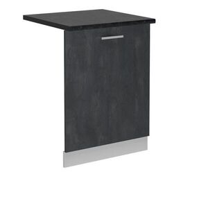 Vicco ČELNÍ PANEL MYČKY R-Line Černý beton 60 cm , PD Antracit obraz