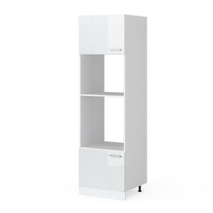 Vicco UNIVERZÁLNÍ SPÍŽNÍ SKŘÍŇKA R-Line Bílá vysoký lesk 60 cm s otevřenými policemi a dvířky obraz