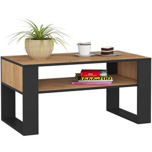 RAUMHIRSCH FURNITURE KONZOLOVÝ STOLEK dub Craft, černý 45/92/50 obraz
