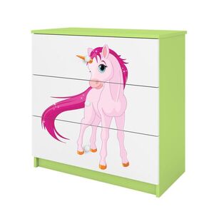 RAUMHIRSCH FURNITURE KOMODA Babydreams Jednorožec 81/81/41 obraz