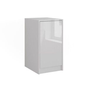 Vicco KREDENC Sherry Bílá/bílý vysoký lesk 40.2 x 76 cm s víkem nádoby obraz