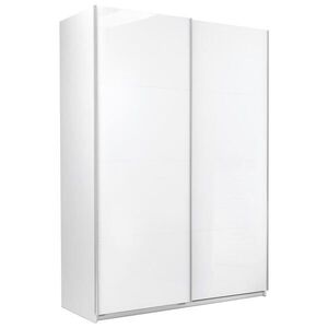 P & B ŠATNÍ SKŘÍŇ S POSUVNÝMI DVEŘM, bílá, 150/210/62 cm obraz