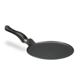 Relaxdays PÁNEV Černá na palačinky litý hliník nepřilnavá 25 cm obraz