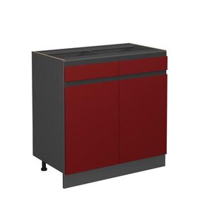 Vicco SPODNÍ SKŘÍŇKA KUCHYŇSKÉ LINKY R-Line Červená 80 cm Tvar J, bez pracovní desky obraz