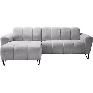 Beautysofa ROHOVÁ pohovka Volare Mini bez funkce spaní, světle šedá, levá, látka Vega obraz