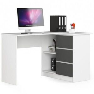 RAUMHIRSCH FURNITURE PSACÍ STŮL Bílá, grafitově šedá 77/124/85 obraz