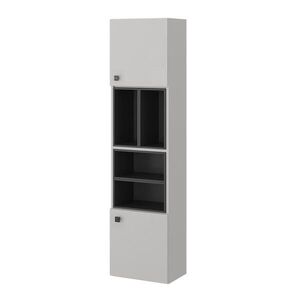 Vicco KOUPELNOVÁ SKŘÍŇKA Gerta Šedá 37.5 x 150 cm s dvířky a otevřenými přihrádkami obraz