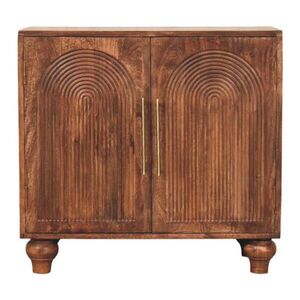 Artisan Furniture NOČNÍ STOLEK šedá povrchová úprava, 1 zásuvka, 1 otevřená police, šedá a hnědá obraz