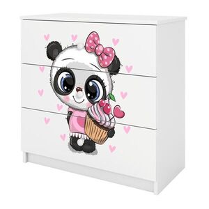RAUMHIRSCH FURNITURE KOMODA Babydreams Panda 81/81/41 obraz