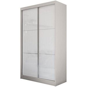 Beautysofa SKŘÍŇ s posuvnými dveřmi Viva 120/216/61 kašmír s Lacobel sklem obraz