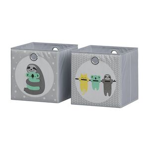 Vicco SKLÁDACÍ BOX Šedá 30 x 30 cm (motiv lenochoda) obraz