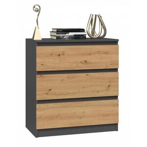 RAUMHIRSCH FURNITURE KOMODA antracitová, Artisan 70/75/40 obraz