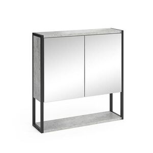 Vicco KOUPELNOVÁ ZRCADLOVÁ SKŘÍŇKA Fyrk Beton 60 x 60.6 cm obraz
