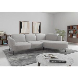 Sit & More ROHOVÁ SEDAČKA, textil, světle šedá obraz