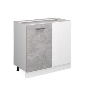 Vicco UNIVERZÁLNÍ ROHOVÁ SKŘÍŇ R-Line Beton 86 cm s dvířky, bez pracovní desky obraz