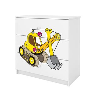 RAUMHIRSCH FURNITURE KOMODA Babydreams Excavator 81/81/41 obraz