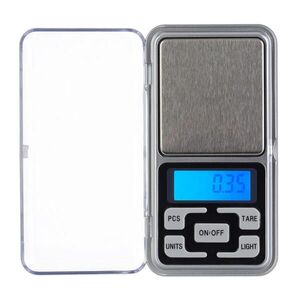 Relaxdays VÁHA Stříbrná digitální 200 g LCD displej obraz