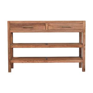 Artisan Furniture NOČNÍ STOLEK s povrchem v barvě pražených mandlí, 1 zásuvkou, 1 otevřenou policí, jemně hnědý. obraz